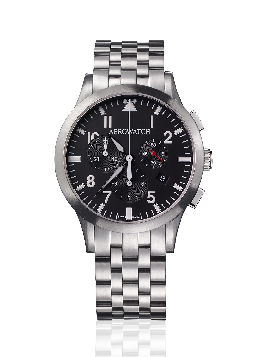 Fliegeruhr, Herrenuhr, Armbanduhr, Herrenarmbanduhr, Aerowatch, Stahl, PVD, Quartz, Lederband, Stahlband, Uhr, Schweiz, Schweizer Uhren, Ronda, ETA, Uhrmacher, klassisch, elegant, sportlich, mondphase, sahak, faktor s, winterthur, zürich, Men's watch, wristwatch, men's watch, Aerowatch, steel, PVD, quartz, leather strap, steel strap, watch, Switzerland, Swiss watches, Ronda, ETA, watchmaker, classic, elegant, sporty, moonphase, sahak, faktor s, winterthur, zurich, swissmade, jewellery, jewelry