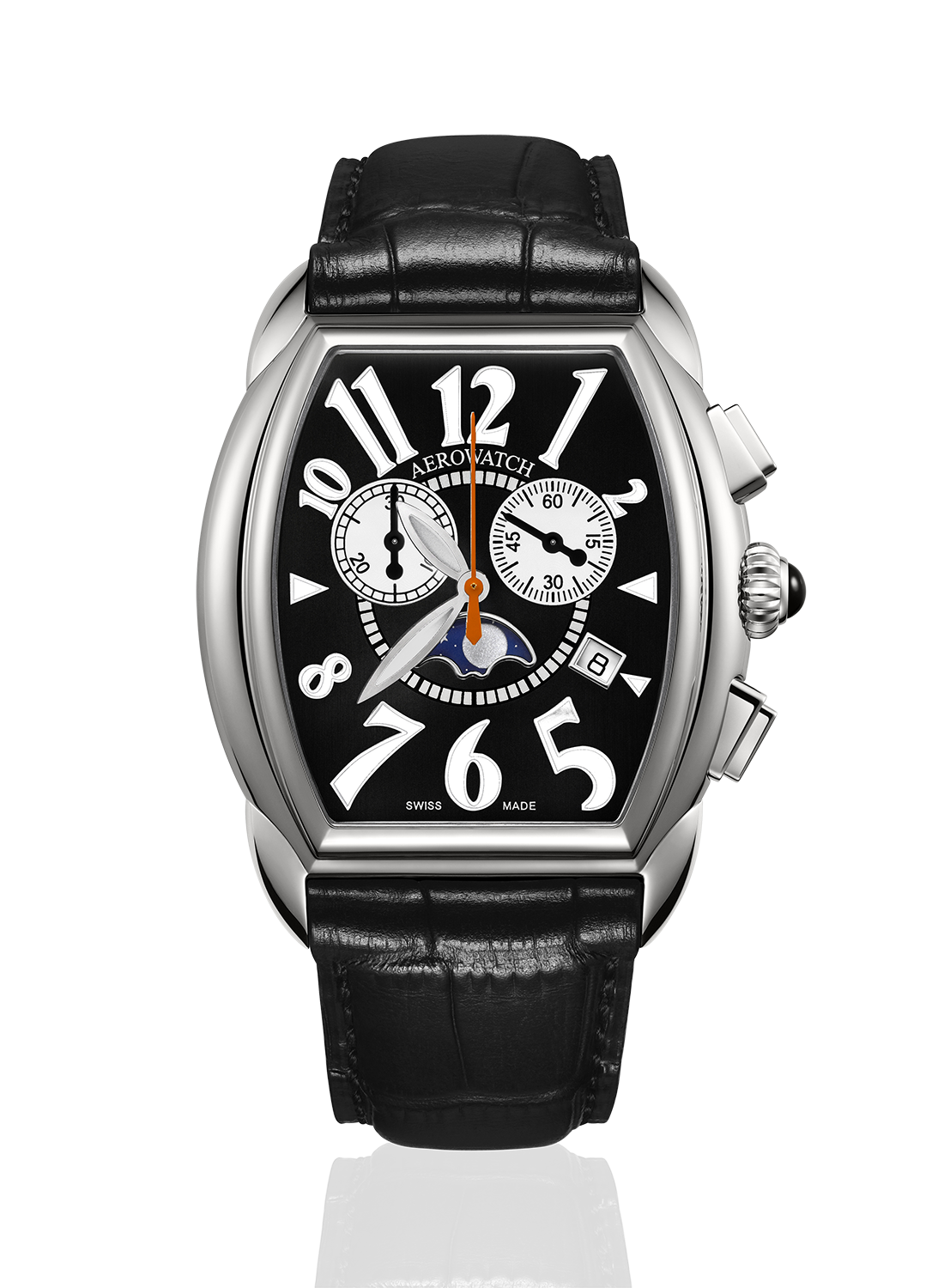 Herrenuhr, Armbanduhr, Herrenarmbanduhr, Aerowatch, Stahl, PVD, Quartz, Lederband, Stahlband, Uhr, Schweiz, Schweizer Uhren, Ronda, ETA, Uhrmacher, klassisch, elegant, sportlich, mondphase, sahak, faktor s, winterthur, zürich, Men's watch, wristwatch, men's watch, Aerowatch, steel, PVD, quartz, leather strap, steel strap, watch, Switzerland, Swiss watches, Ronda, ETA, watchmaker, classic, elegant, sporty, moonphase, sahak, faktor s, winterthur, zurich, swissmade, jewellery, jewelry