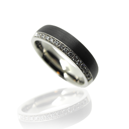 Damenring, Diamantring, Trauring, Ehering, Alliance, Carbonring, Carbonschmuck, Goldschmiede, Diamanten, Brillanten, Faktor S, Sahak, Winterthur, Zurich, Zürich