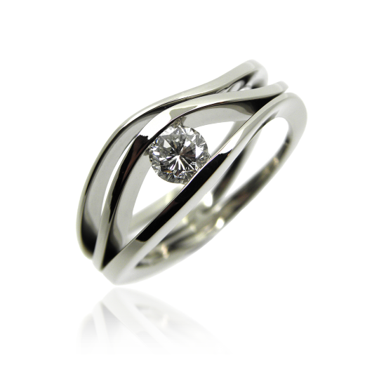 Damenring, Diamantring, Solitär, Engagement ring, Ladies ring, diamond ring, diamond, brilliant cut, brillant, diamant, weissgold, white gold, goldschmiede, manufacture, goldsmith, faktor s, sahak, zürich, zurich, swissmade, jewellery, jewelry