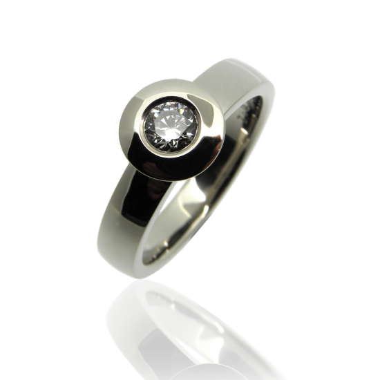 damenring, diamantring, solitär, verlobungsring, diamond ring, ladies ring, engagement ring, white gold, weissgold, goldschmiede, goldsmith, manufacture, atelier, faktor s, sahak, winterthur, zürich, zurich, swissmade, jewellery, jewelry