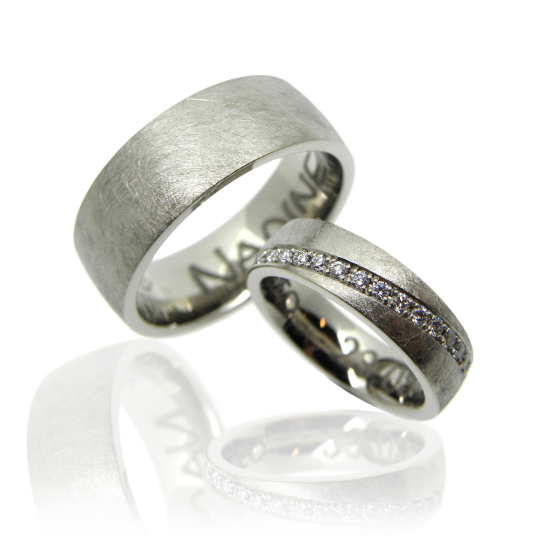 Partnerringe, Trauringe, Eheringe, Weissgold, Alliance, Memoire, Diamantring, Brillanten, Anfertigung, Wedding, Hochzeitsschmuck, Faktor S, Winterthur, Trauringlounge, Trauringschmiede, Zürich, wedding ring, white gold, diamond ring, wedding band, wedding, sahak, zürich, swissmade, zurich, jewellery, jewelry