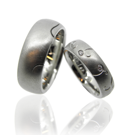 Eheringe, Trauringe, partnerringe, weissgold, diamantring, diamanten, brillant, ranken, muster, handgravur, rhodium, wedding ring, wedding band, wedding, diamond, diamond ring, brilliant cut, goldschmiede, goldsmith, manufacture, atelier, sahak, faktor s, winterthur, zürich, swissmade, jewellery, jewelry, zurich