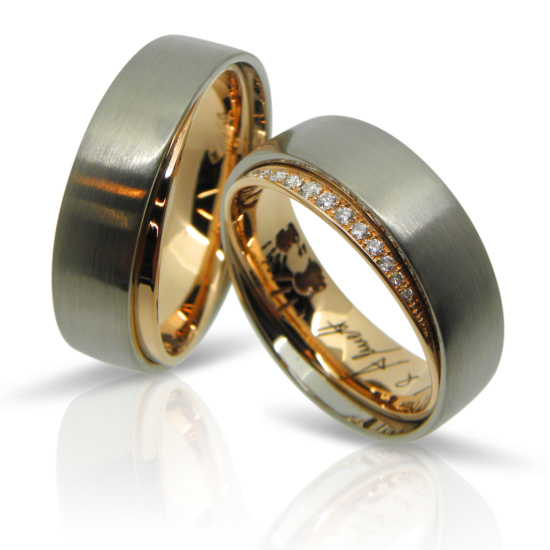 Trauringe, eheringe, partnerringe, alliance, bicolor, weissgold, gelbgold, lasergravur, individuell, design, diamanten, diamantschmuck, hochzeitsschmuck, hochzeitsringe, goldschmied, zürich, Wedding rings, wedding rings, partner rings, alliance, bicolor, white gold, yellow gold, laser engraving, individual, design, diamonds, diamond jewelry, wedding jewelry, wedding rings, goldsmith, Zurich, Winterthur, swissmade, jewelry, jewellery, wedding, marriage