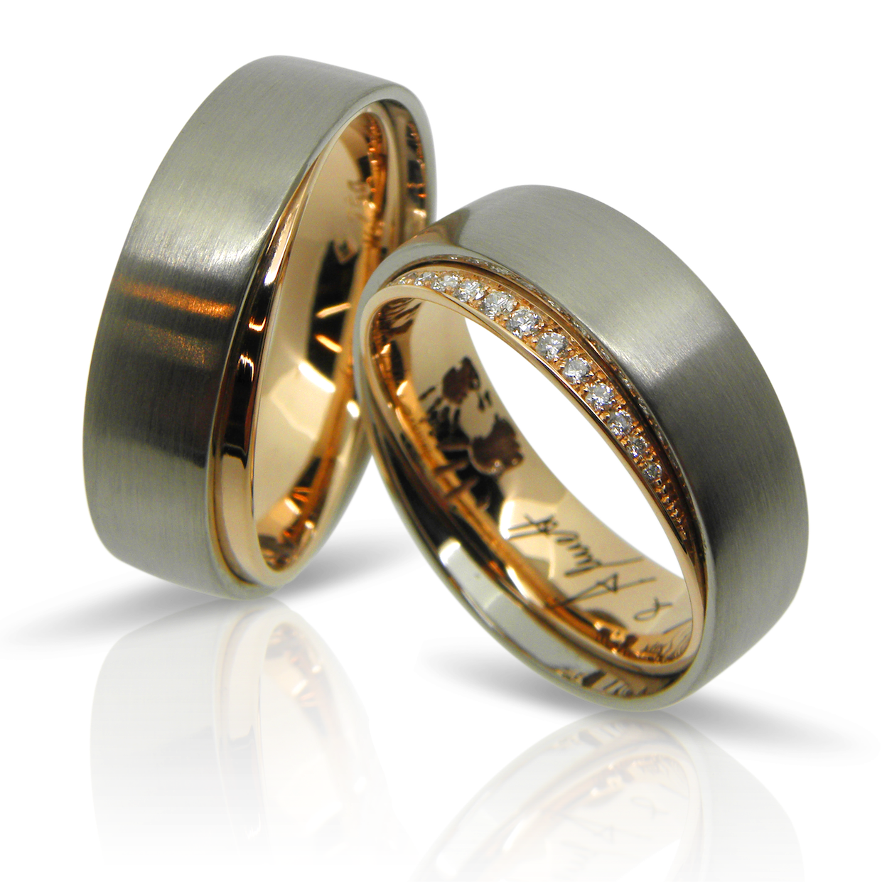 Trauringe, eheringe, partnerringe, alliance, bicolor, weissgold, gelbgold, lasergravur, individuell, design, diamanten, diamantschmuck, hochzeitsschmuck, hochzeitsringe, goldschmied, zürich, Wedding rings, wedding rings, partner rings, alliance, bicolor, white gold, yellow gold, laser engraving, individual, design, diamonds, diamond jewelry, wedding jewelry, wedding rings, goldsmith, Zurich, Winterthur, swissmade, jewelry, jewellery, wedding, marriage