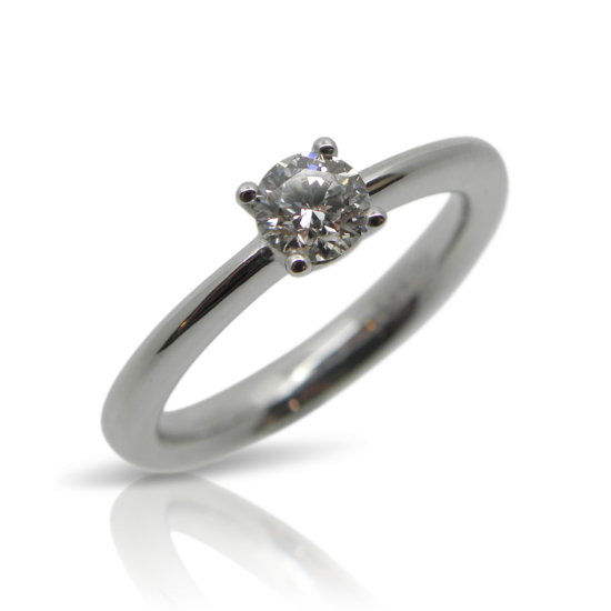 Verlobungsring, Solitär, Engagement ring, diamantring, diamond ring, brillant, brilliant cut, diamond, weissgold, white gold, goldsmith, goldschmiede, manufacture, faktor s, sahak, winterthur, zürich, zurich, swissmade, jewellery, jewelry