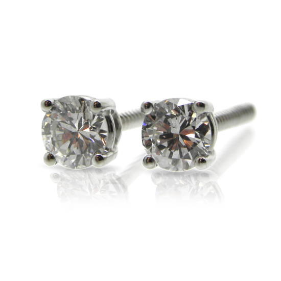 ohrschmuck, ohrstecker, solitär, ohrschrauben, schraube, schraubsystem, weissgold, diamantschmuck, diamantstecker, brillanten, grifffassung, fassung, chaton, goldschmiede, stud earrings, stud earrings, solitaire, ear studs, screw, screw system, white gold, diamond jewelery, diamond studs, brilliants, grasp, socket, chaton, goldsmith, sahak, jewellery, faktor s, winterthur, zürich, zurich, swissmade