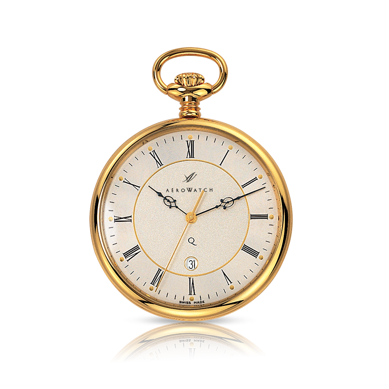 taschenuhr, pocket watch, watch, uhr, dandy, klassisch, uhrmacher, watch maker, aerowatch, faktor s, sahak jewellery, jewelry, goldschmiede, zürich, zurich, winterthur, swissmade, quartz, uhrwerk, batterie, pvd, gelbgold