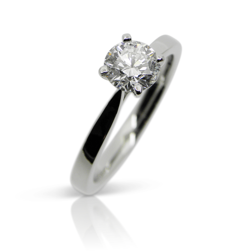 Verlobungsring, Solitär, Engagement ring, diamantring, diamond ring, brillant, brilliant cut, diamond, weissgold, white gold, goldsmith, goldschmiede, manufacture, faktor s, sahak, winterthur, zürich, zurich, swissmade, jewellery, jewelry